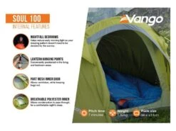 Vango Experience Tent Soul 100 -Winkel Voor Buitenkampeerartikelen 12 3 vango experience tent soul 100 eigenschappen binnenkant tersoult15077