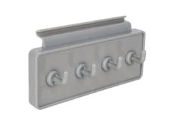 Bo-Camp Kapstok Voor Caravanrail 4 Haaks Wit