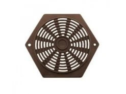 Fjord Outdoor Rozet Opbouw Bruin 75mm Zeskant à 2 St.