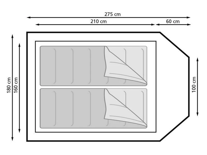 Eurotrail Koepeltent Utah 2 Katoen-polyester 3 Eurotrail Koepeltent Utah 2 Katoen-polyester - Afbeelding 3
