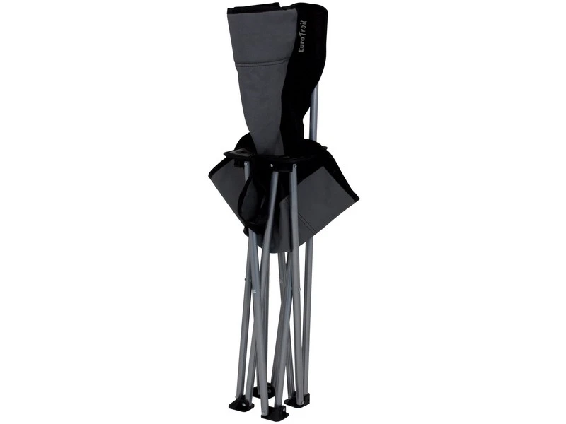 Eurotrail Vouwstoel Lausanne Staal Grijs-Zwart 3 Eurotrail Vouwstoel Lausanne Staal Grijs-Zwart - Afbeelding 3