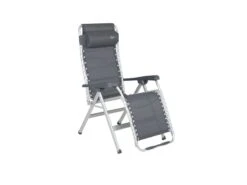 Crespo Kampeer Relax Stoel Al-232 Donker Grijs Kleur 40