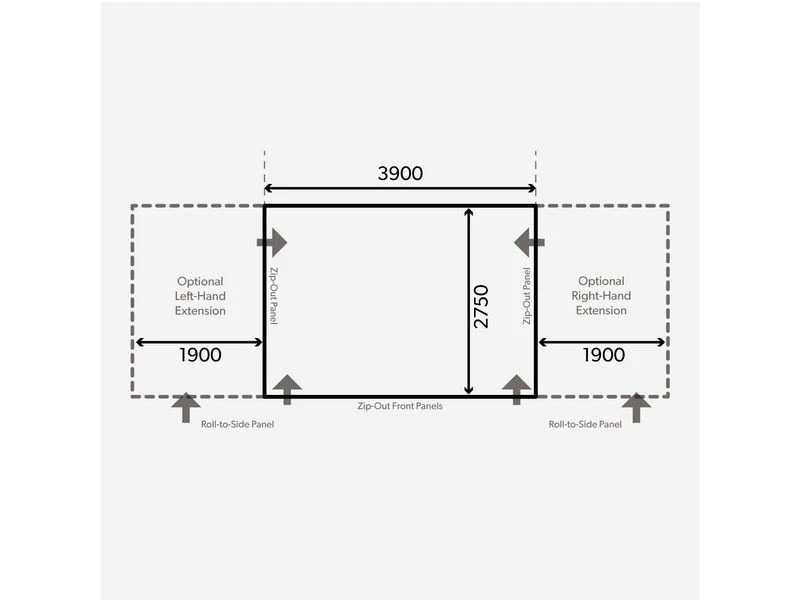 Kampa Dometic Opblaasbare Voortent Club Air Pro 390 S 2 Kampa Dometic Opblaasbare Voortent Club Air Pro 390 S - Afbeelding 2