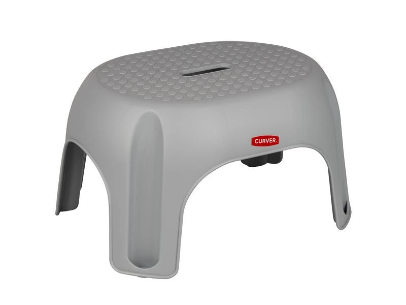 Curver Opstapje Kunststof 43x33x24 Cm Grijs 1 Curver Opstapje Kunststof 43x33x24 Cm Grijs
