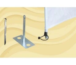 Bo-Camp Windschermharing 30 Cm 4 Stuks -Winkel Voor Buitenkampeerartikelen bo camp windscherm haring met plaat 4 stuks 4163900 2