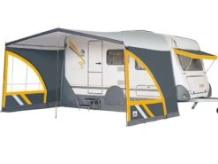 Dorema Caravanluifel Panorama -Winkel Voor Buitenkampeerartikelen dorema caravan luifel panorama antraciet geel panorama 4